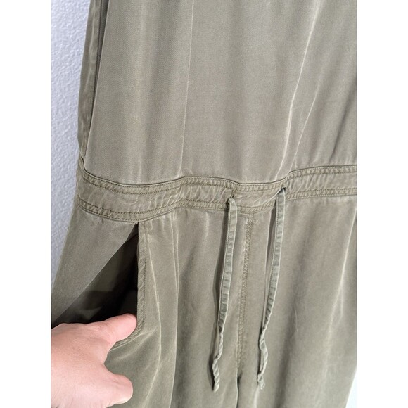 Pistola Ysabel Olive Green Sleeveless Jumpsuit Size S 100% Tencel Spring Summer - Picture 10 of 16